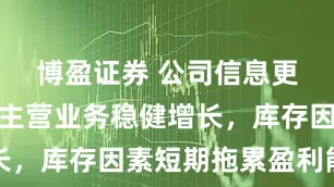 博盈证券 公司信息更新报告：主营业务稳健增长，库存因素短期拖累盈利能力