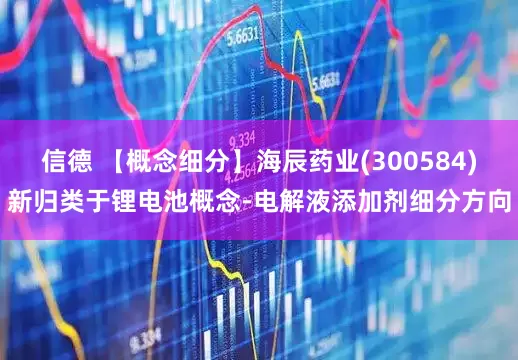 信德 【概念细分】海辰药业(300584)新归类于锂电池概念-电解液添加剂细分方向